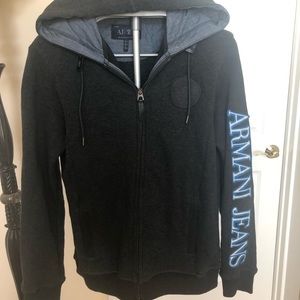 Armani Jeans zip-up hoodie  L fitted or M regular